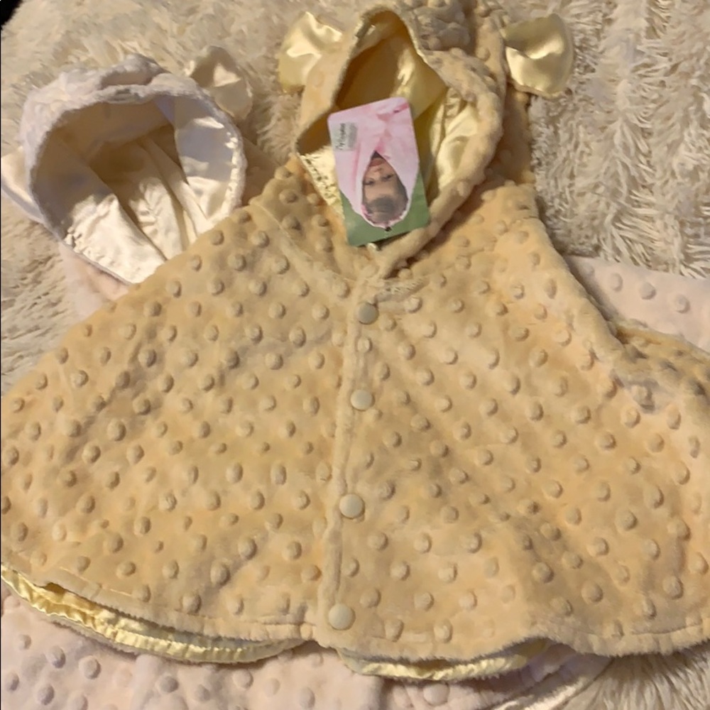 My Blankee Minky Dot hooded Capes